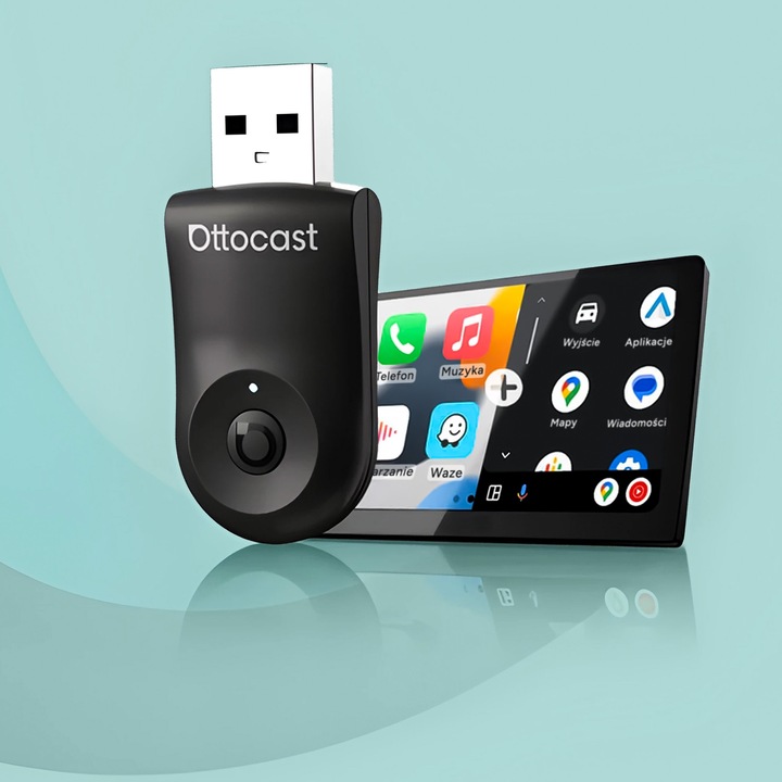 Ottocast Mini CA505-T – Adapter CarPlay & Android Auto Bezprzewodowy
