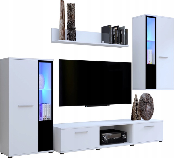 Meblościanka CUBE biały mat meble pokojowe