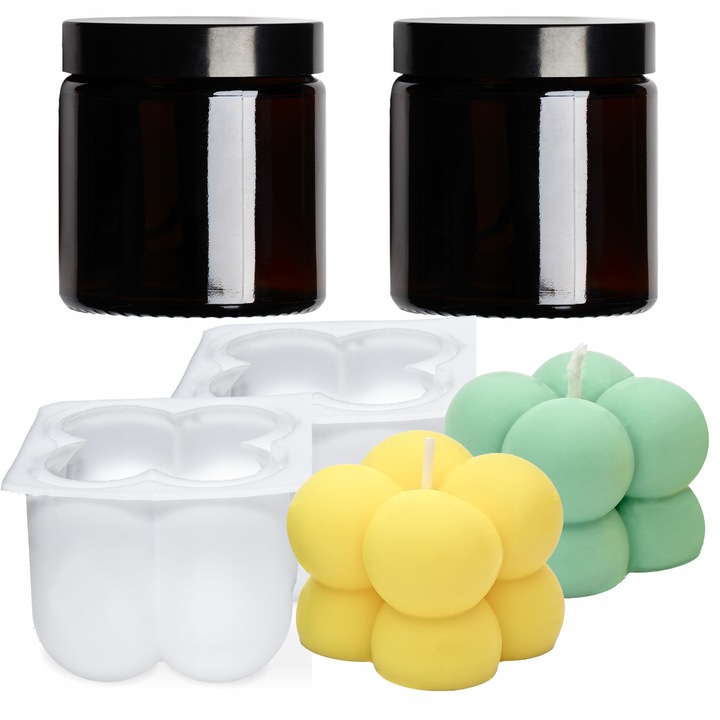 ZESTAW DO ROBIENIA ŚWIEC DIY WYROBU ŚWIECZEK SOJOWYCH 21w1 PREZENT