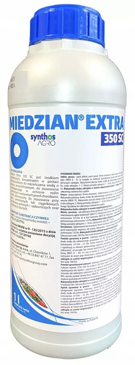 Miedzian Extra 350SC 1L SYNTHOS miedź, choroby grzybowe i bakteryjne,