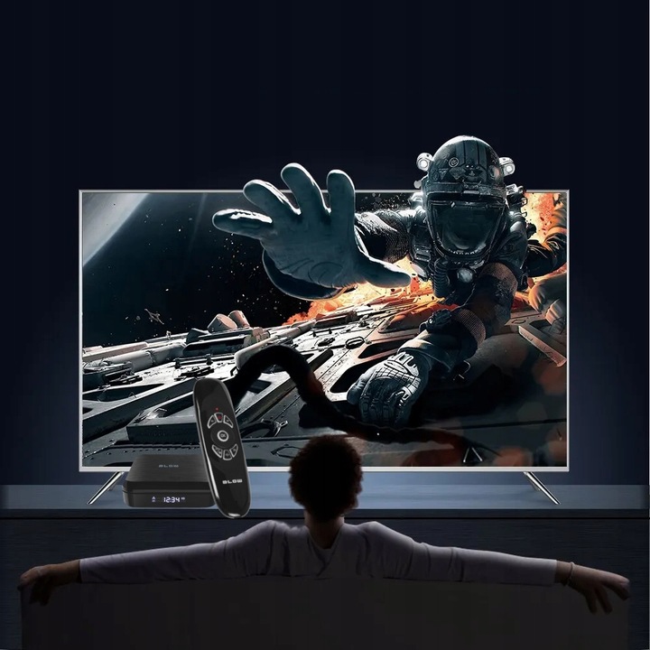 SMART BOX TV ANDROID BLUETOOTH 4K WIFI ODTWARZACZ HDMI USB PILOT