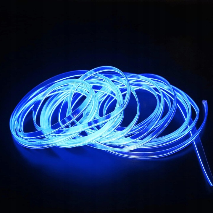 ŚWIATŁOWÓD EL WIRE LED RGB USB OŚWIETLENIE WNĘTRZA AUTA KABINY SAMOCHODU 4m