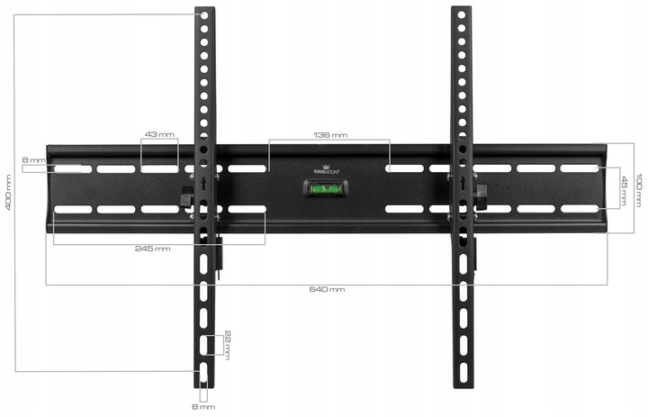UCHWYT DO TELEWIZORA WIESZAK NA TV LCD UCHYLNY MOCNY 35-85 CALI KingMount