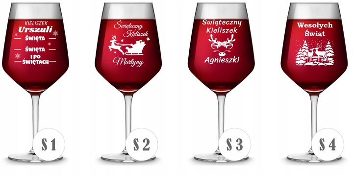 Kieliszek do WINA z GRAWERM PREZENT urodziny 18 20 30 40