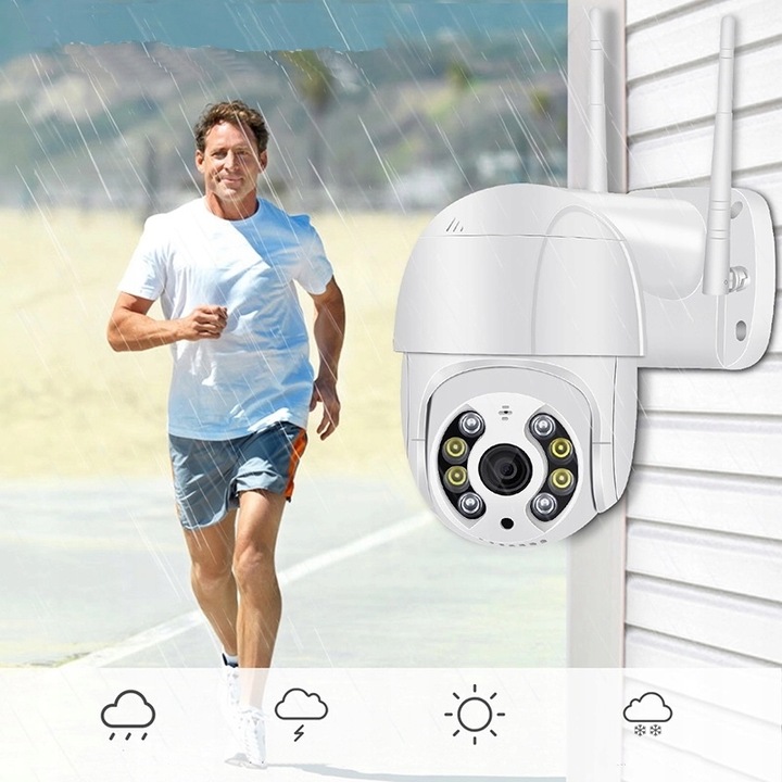 KAMERA ZEWNĘTRZNA OBROTOWA BEZPRZEWODOWA IP66 DIGICAM 2.0 WIFI 8MP