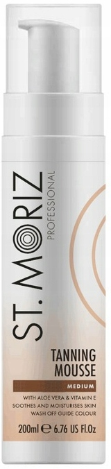ST MORIZ Tanning Mousse Mus Pianka Bronzer Medium Ciemny Samoopalacz 200ml