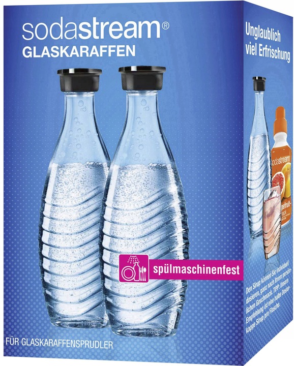 SZKLANE BUTELKI DO SATURATORA SODASTREAM 2SZT 0,6L KARAFKI BUTLE DO