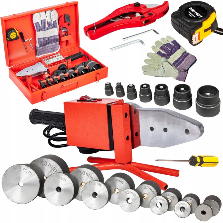 ZGRZEWARKA POLIFUZYJNA ZGRZEWARKI DO ZGRZEWANIA RUR PP MATRYCE 16-63