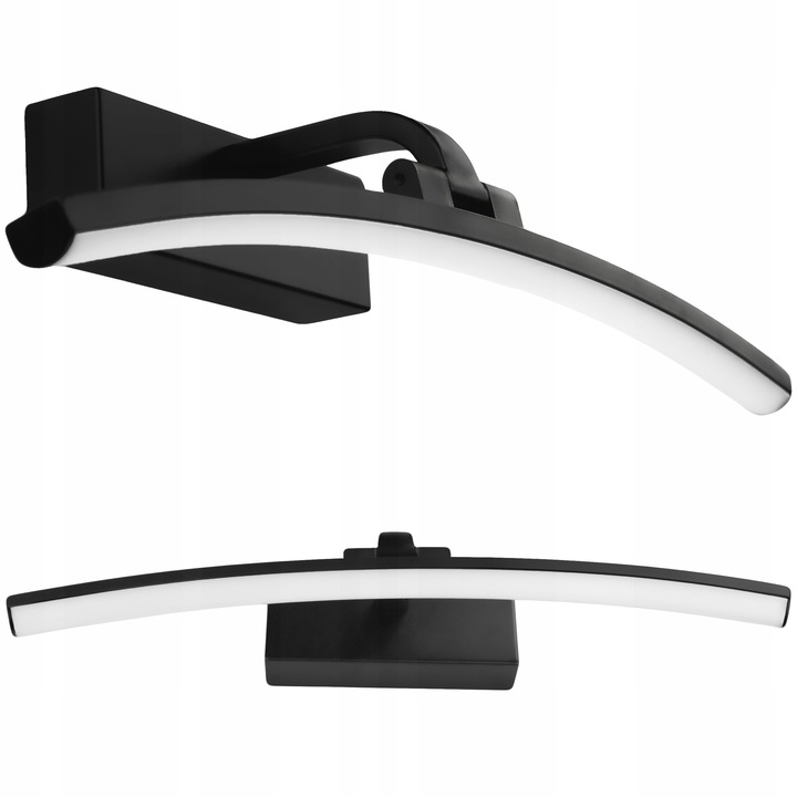 Kinkiet LED łazienkowy nad lustro OKRĄGŁY WYGIĘTY 10W