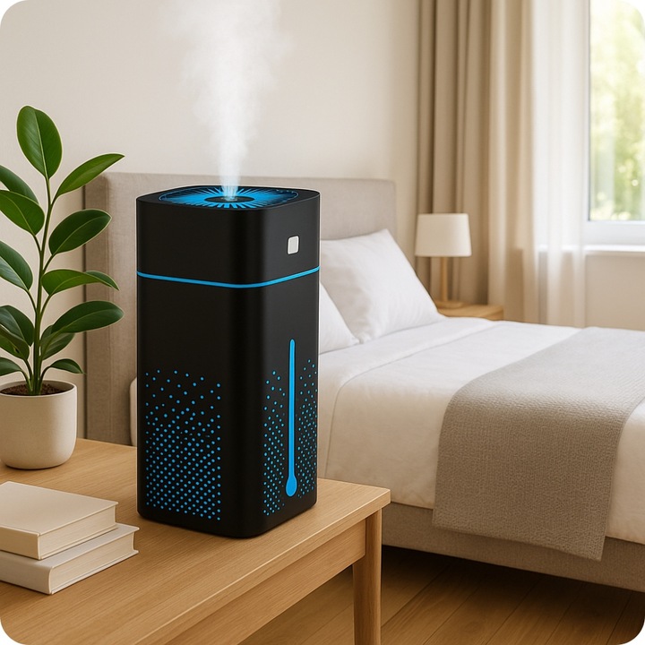 MINI KAMERA WIFI SZPIEGOWSKA W NAWILŻACZU CZUJNIK RUCHU PODGLĄD NA