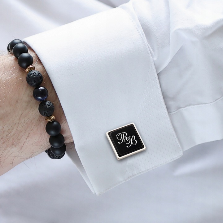 Prezent z grawerem dla męża Spinki do mankietów