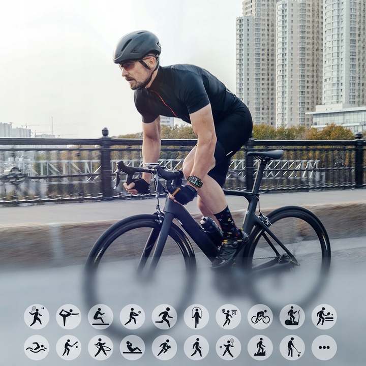 SMARTWATCH DAMSKI ROZMOWY ZEGAREK SPORTOWY POLSKIE MENU SMART WATCH ZEGAREK