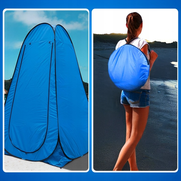 Namiot na Prysznic Przebieralnia Toaleta WC Przenośna Plażowy Kempingowy