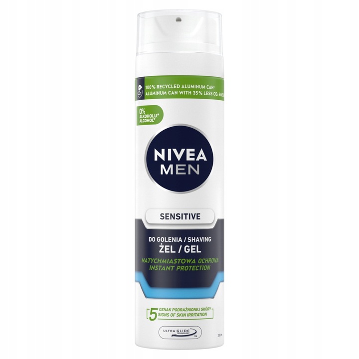 NIVEA MEN SENSITIVE Żel do golenia dla mężczyzn delikatny łagodzący 200ml