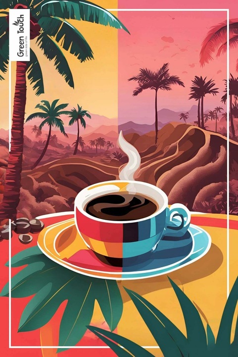 KAWA MIELONA smakowa POMARAŃCZE W CZEKOLADZIE czekolada 250 g Green Touch