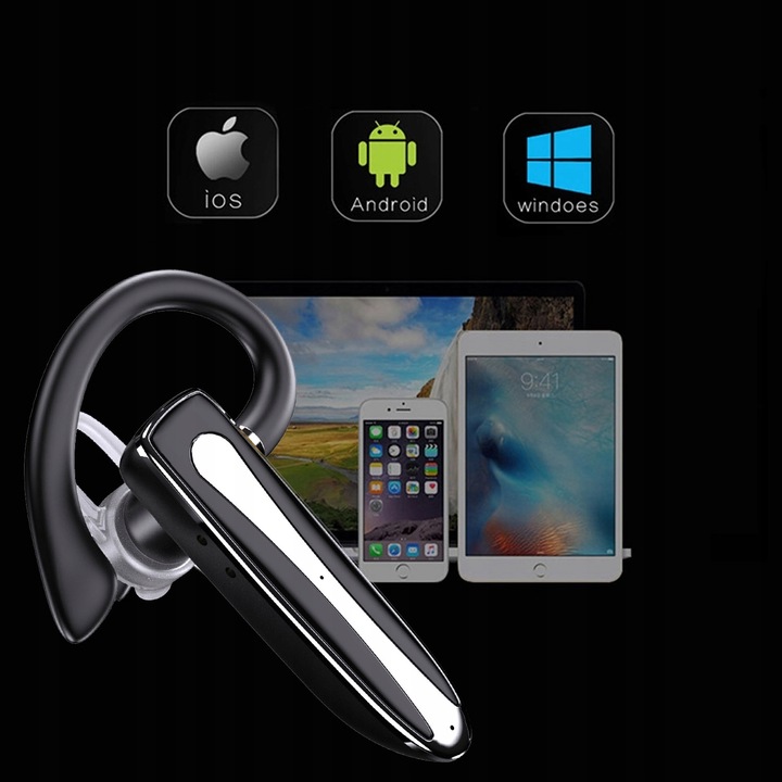 SŁUCHAWKA BLUETOOTH DO ROZMÓW BEZPRZEWODOWA DO UCHA DLA KIEROWCÓW ZESTAW