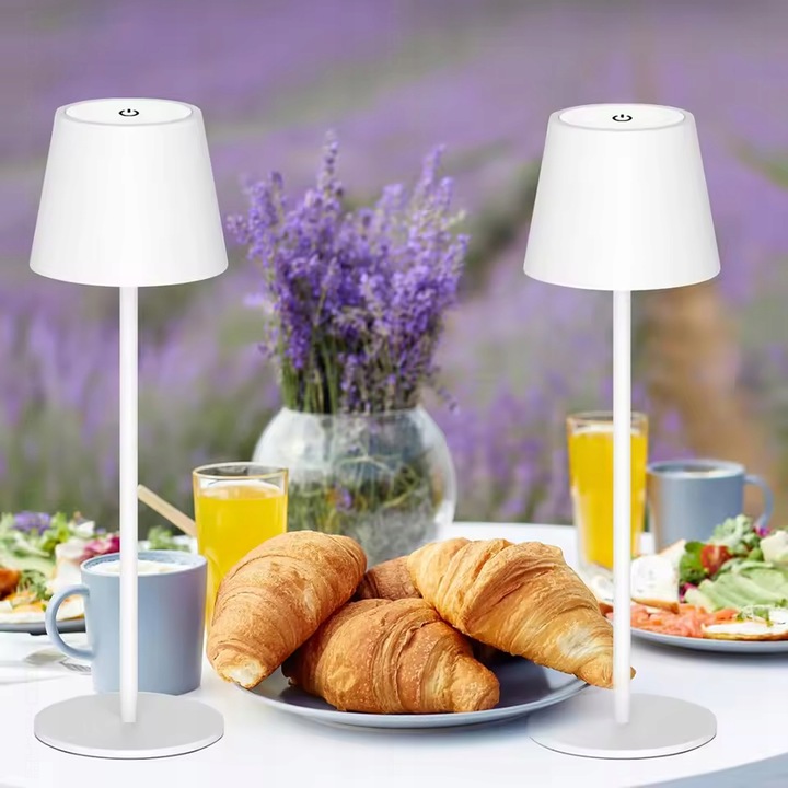 Lampa nocna Lampka stołowa biurkowa LED USB Dotykowa Bezprzewodowa