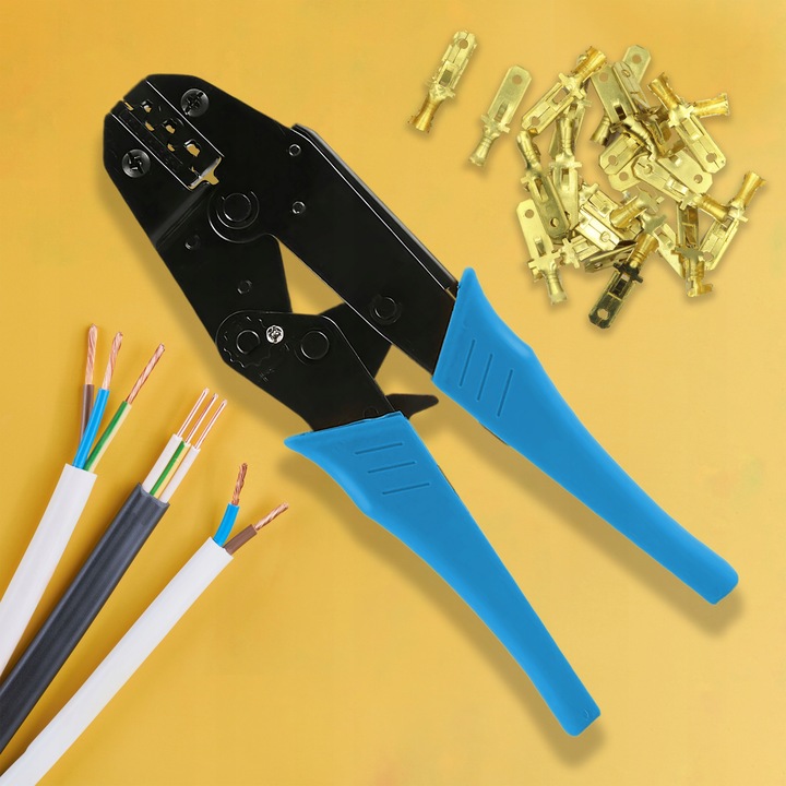 ZACISKARKA PRASKA KONEKTORÓW NIEIZOLOWANYCH KABLI