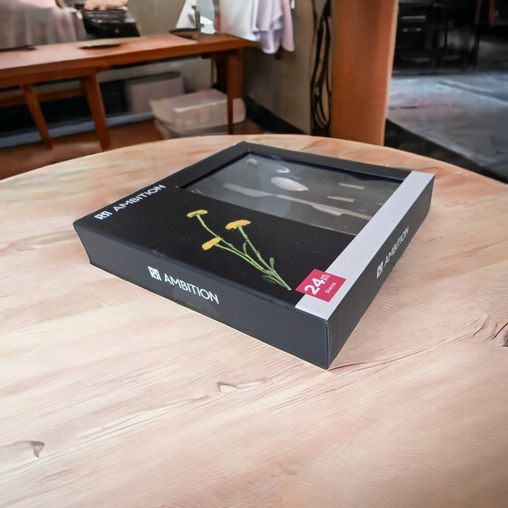 ZESTAW AMBITION SZTUĆCE 48 szt SIENA w pudełku dla 12 osób