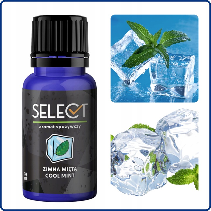 AROMAT SPOŻYWCZY DO CIAST NAPOJÓW SELECT - ZIMNA MIĘTA 30 ML