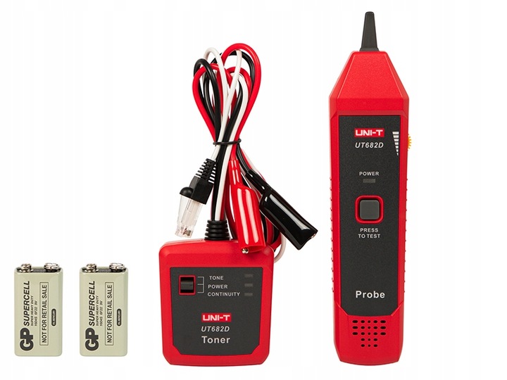TESTER OKABLOWANIA SIECI SZUKACZ LOKALIZATOR PAR PRZEWODÓW UNI-T UT682D