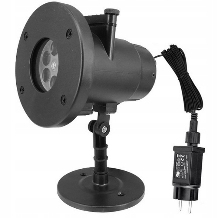 PROJEKTOR LED ŚNIEG ŚWIĄTECZNY 48 WZORÓW LASEROWY REFLEKTOR NA DOM RZUTNIK