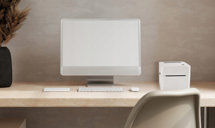 Drukarka etykiet kurierskich, termiczna, bluetooth, USB, + Rolka 100x150