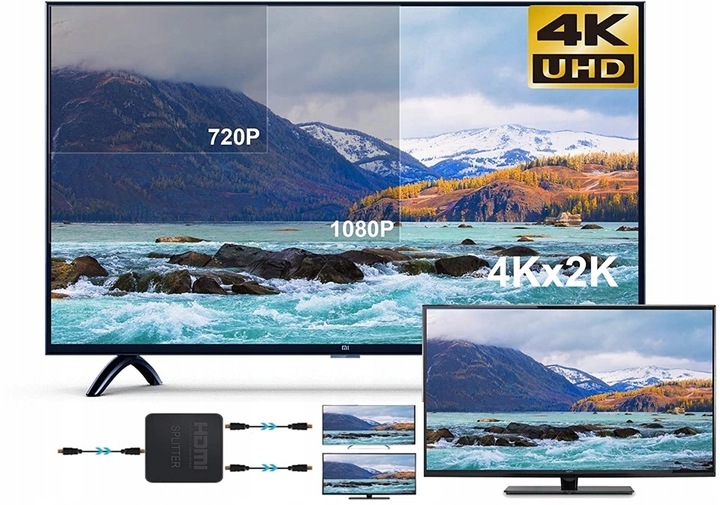 SPLITTER HDMI 2.0 1x2 ROZDZIELACZ ULTRAHD HDCP 2.2