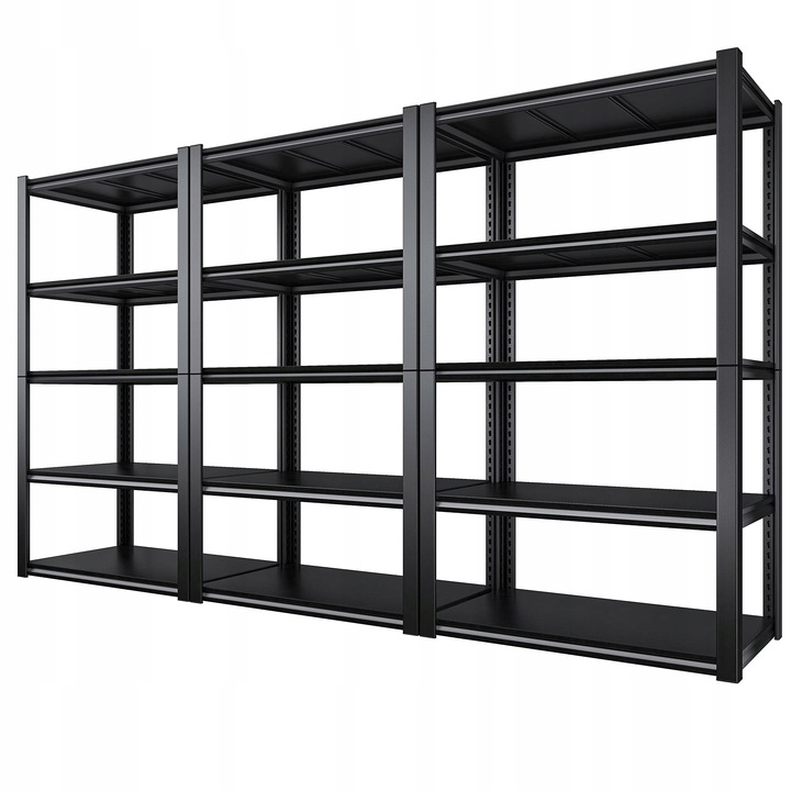 REGAŁ METALOWY MAGAZYNOWY 200x300x40 5 półek do garażu piwnicy biura
