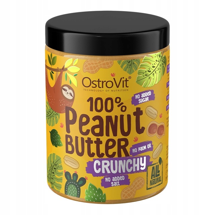 OstroVit Peanut Butter 3 x 1000 g MASŁO ORZECHOWE CRUNCHY