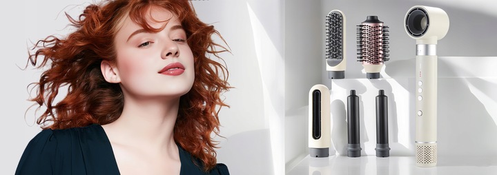 MOCNA SUSZARKA LOKÓWKA DO WŁOSÓW 6W1 3 PRĘDKOŚC Z JONIZACJA 1400W