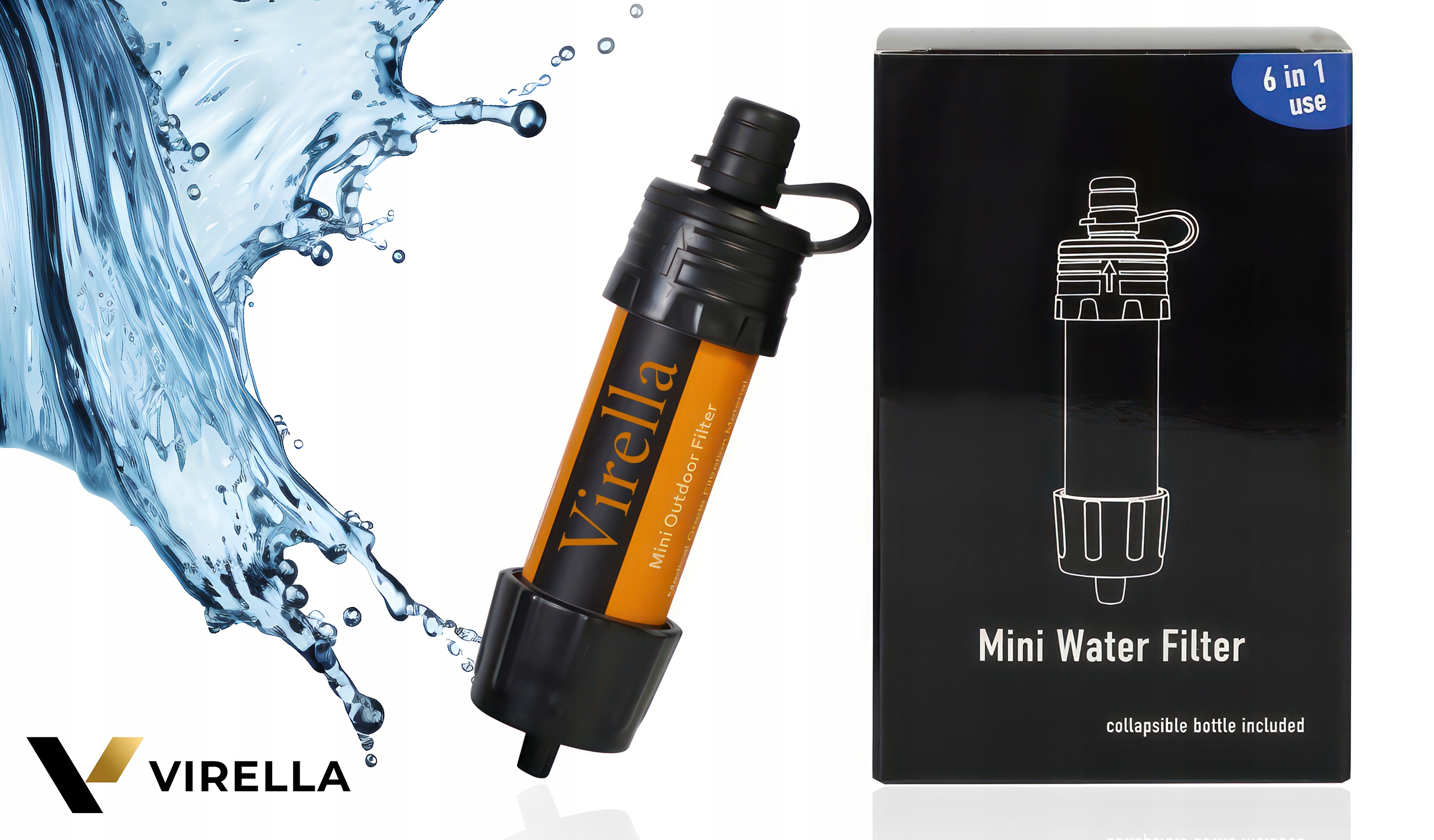 FILTR TURYSTYCZNY DO WODY DO UZDATNIANIA OCZYSZCZANIA FILTROWANIA SURVIVAL