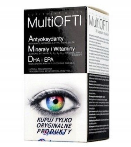 MultiOFTI 30 kapsułek Zdrowe Oczy EPA DHA
