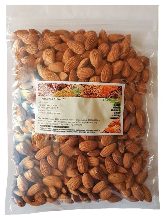 Migdały Całe suszone Australijskie 500g