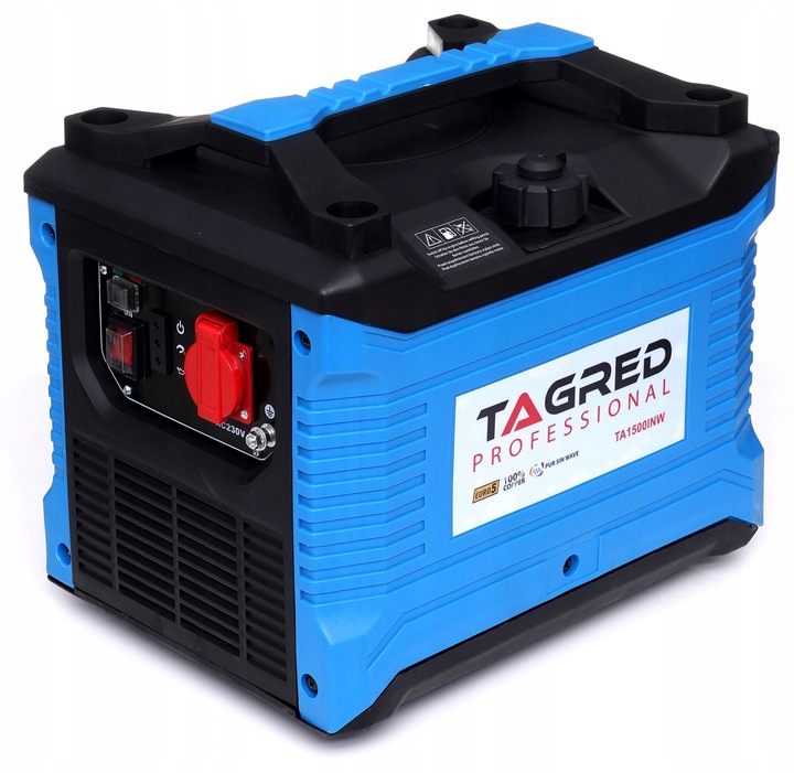 AGREGAT PRĄDOTWÓRCZY GENERATOR PRĄDU 1200W MIEDZIANA PRĄDNICA + OLEJ