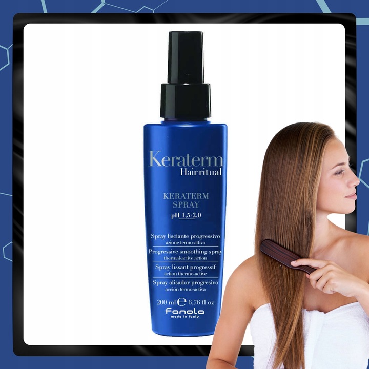 Fanola Keraterm Spray Termoochronny do Włosów z Keratyną Wygładzający 200ml