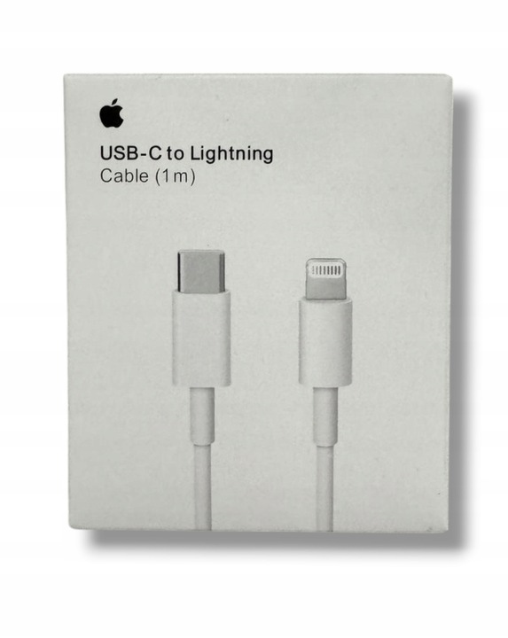 ORYGINALNY Kabel do ładowania Apple 1 m USBC-LIGHTNING iPhone X 11 12 13 14