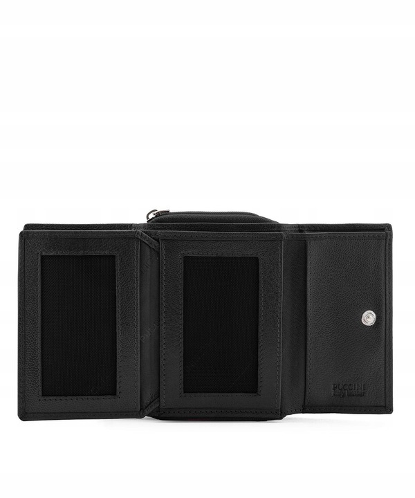 Portfel Damski Skórzany Na Prezent Mały RFID PUCCINI Czarny CO1936-1
