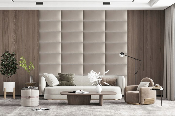 60x40 Panele tapicerowane ścienne wezgłowie welur