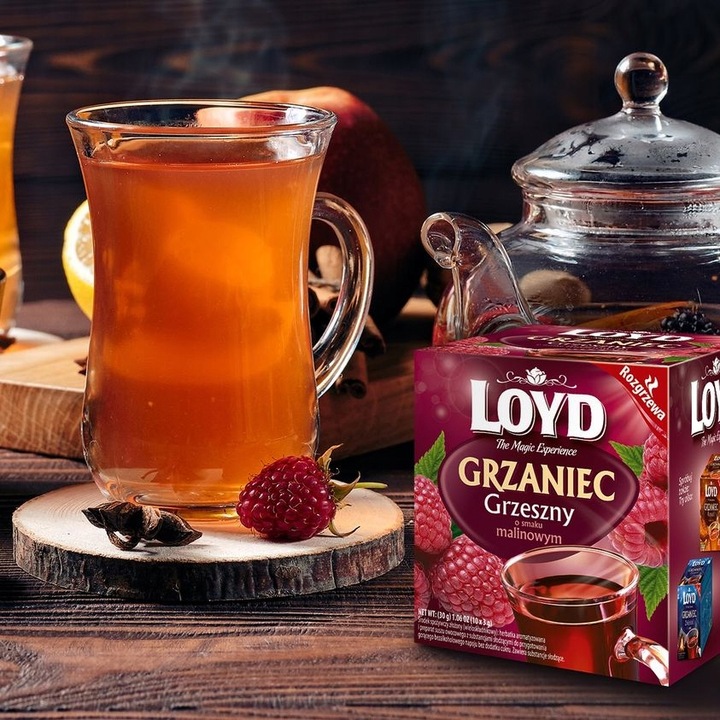 Rozgrzewająca Herbata Zimowa Owocowa Grzaniec Grzeszny Zimowy 10T LOYD