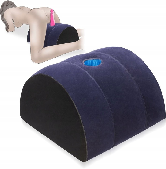 DMUCHANA PODUSZKA DO KAMASUTRY Z OTWOREM NA DILDO