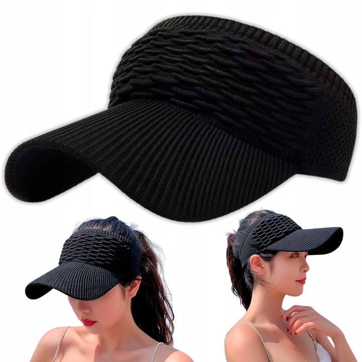 Czapka Z Daszkiem Damska Letnia Opaska Na Lato Plażę Uniwersalna Tenisowa