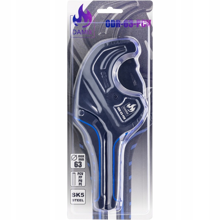 OBCINAK NOŻYCE DO CIĘCIA RUR PEX PCV PP PU PE TEFLON STAL SK5 63 MM