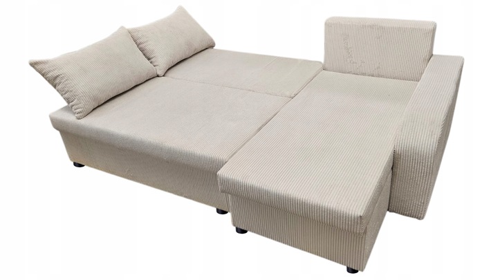 Narożnik rozkładany z funkcją spania - PALERMO sztruks, 2 pojemniki