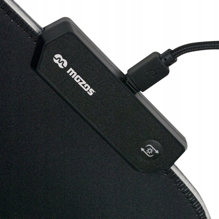 MOZOS DUŻA PODŚWIETLANA PODKŁADKA 80X30CM DLA GRACZY GAMINGOWA LED RGB