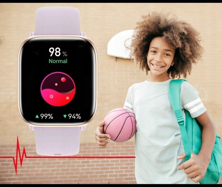 Zegarek SMARTWATCH prezent na Komunię dziewczynka 1.75CALA AMOLED - ROZMOWY