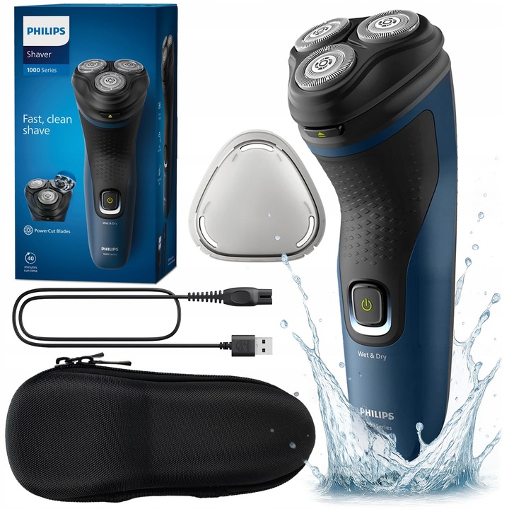 GOLARKA ELEKTRYCZNA PHILIPS WET & DRY SERIES 1000 MASZYNKA DO TWARZY