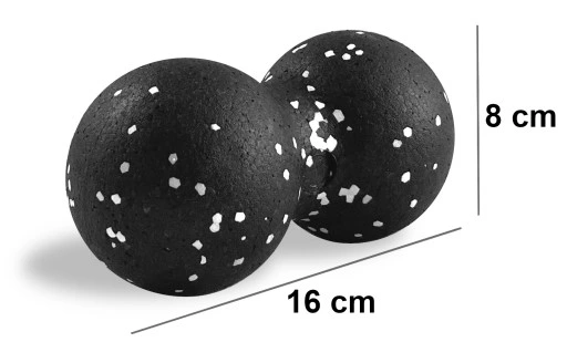 Walek do masazu plecow roler gładki fitness Zestaw