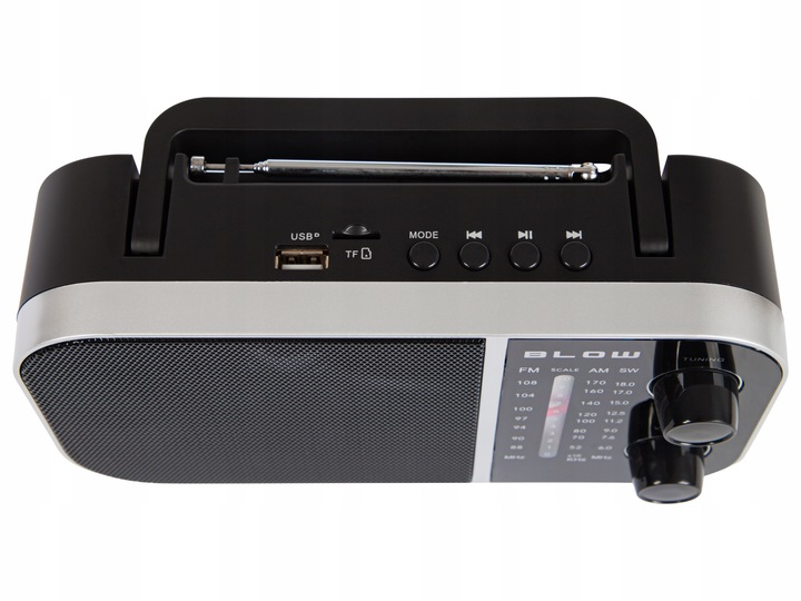 RADIO BUDOWLANE KUCHENNE 230V BLUETOOTH PRZENOŚNE ANTENA USB SD NA BATERIE