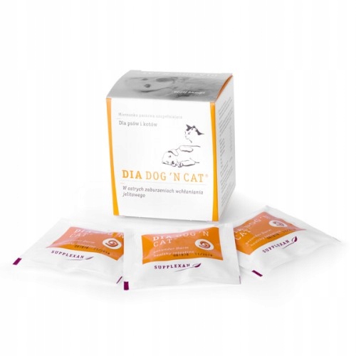 Tabletki Geulincx Dia Dog'n Cat 6 TABLETEK biegunka pies kot